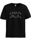 Black Heart Beat Chess t-shirt, chess clothing, chess gifts, funny t-shirts, funny chess t-shirts