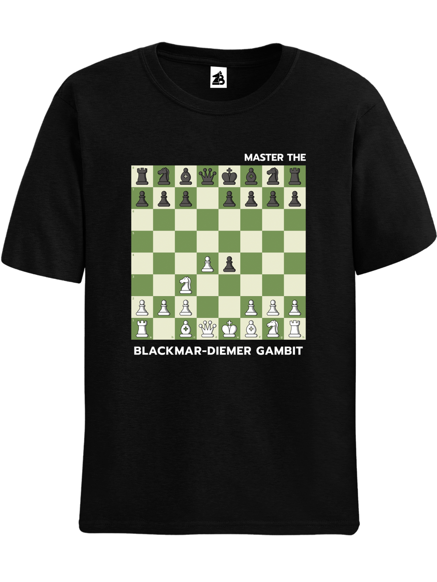 Blackmar-Diemer Gambit Chess T-shirt – Zero Blunders