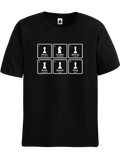 Black Chess Periodic Table chess t-shirt, chess clothing, chess gifts, funny t-shirts, funny chess t-shirts