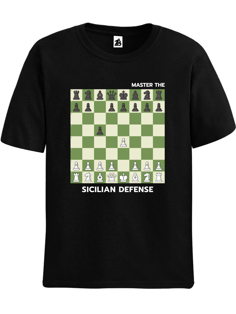 Sicilian defense opening chessboard chess player' Men's Tall T-Shirt
