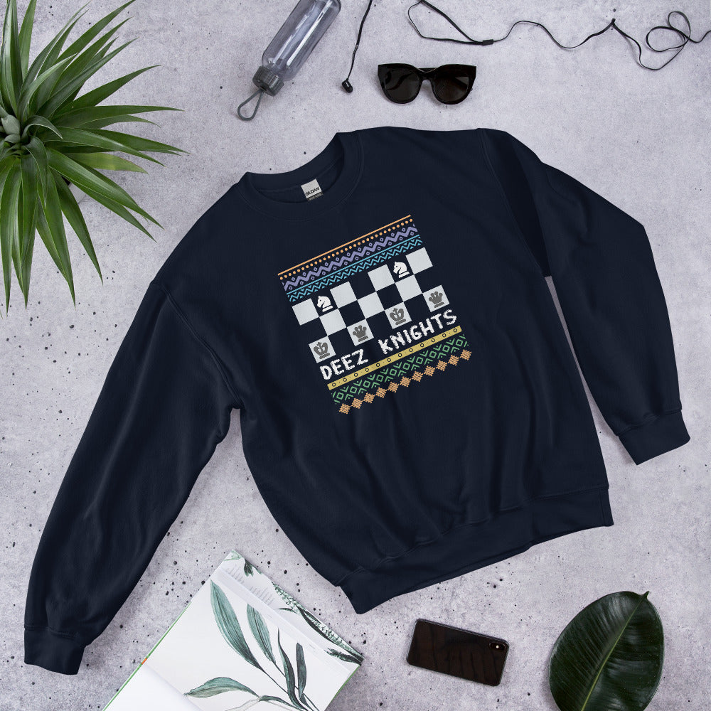 Deez Knights Chess Sweatshirt Zero Blunders