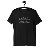 Black Heart Beat Chess t-shirt, chess clothing, chess gifts, funny t-shirts, funny chess t-shirts