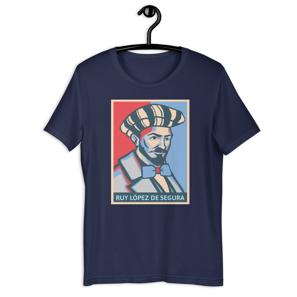 Ruy López Popart Chess T-shirt – Zero Blunders