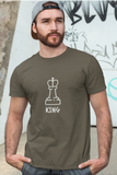Army Green King personalized  Pawn Chess t-shirt, chess clothing, chess gifts, funny t-shirts, funny chess t-shirts