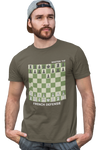 Army Green  French Defense chess t-shirt, chess clothing, chess gifts, funny t-shirts, funny chess t-shirts