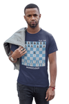 Blue Bongcloud chess opening t-shirt, chess clothing, chess gifts, funny t-shirts, funny chess t-shirts