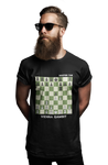 Black Vienna Gambit Chess t-shirt, Chess T-shirt, chess gifts, funny chess t-shirts