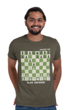 Army Green Slav Defense Chess Opening t-shirt, chess gifts, funny chess t-shirts