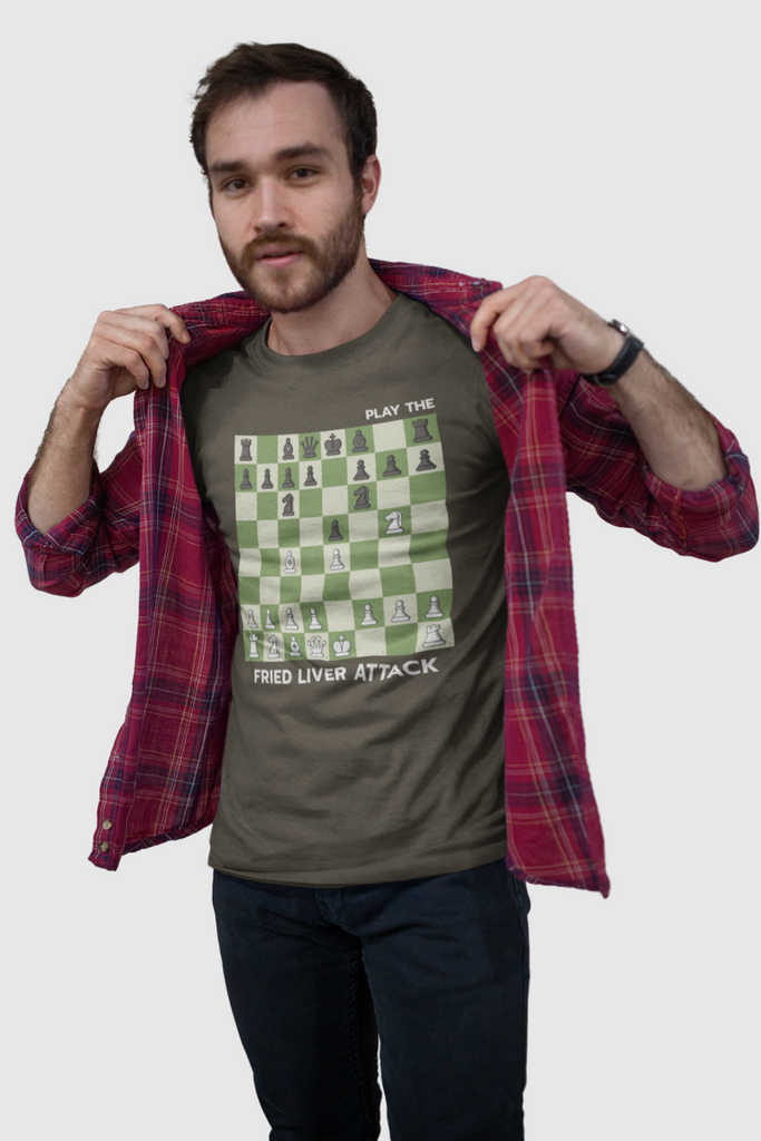 Fried Liver Attack Chess T-shirt – Zero Blunders