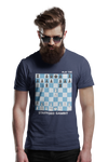 Navy Stafford Gambit Chess t-shirt, chess gifts, funny chess t-shirts