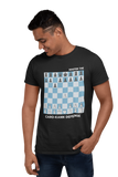Black Caro-Kann Defense chess t-shirt, chess clothing, chess gifts, funny t-shirts, funny chess t-shirts