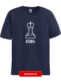 King personalized  Pawn Chess t-shirt, chess clothing, chess gifts, funny t-shirts, funny chess t-shirts