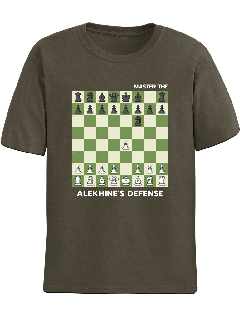 Alekhine's Defense Chess T-Shirt – Zero Blunders