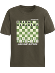 Alekhine's Defense chess opening t-shirt, chess clothing, chess gifts, funny t-shirts, funny chess t-shirts