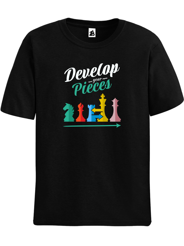 Develop Your Pieces Chess T shirt Zero Blunders