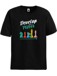 Black Develop Your Pieces chess t-shirt, chess clothing, chess gifts, funny t-shirts, funny chess t-shirts