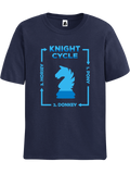 Navy Knight Life Cycle Chess t-shirt, chess clothing, chess gifts, funny t-shirts, funny chess t-shirts