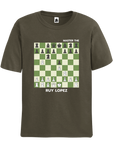 Army Green Ruy Lopez Chess opening t-shirt, chess clothing, chess gifts, funny chess t-shirts