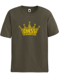 Green Army Queen Word Cloud Chess t-shirt, chess clothing, chess gifts, funny chess t-shirts