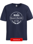 Navy blue Chess Opening established day Opening chess t-shirt, chess clothing, chess gifts, funny t-shirts, funny chess t-shirts