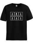 Black Chess Periodic Table chess t-shirt, chess clothing, chess gifts, funny t-shirts, funny chess t-shirts