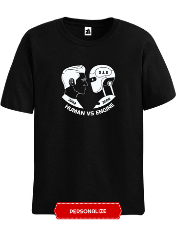 Black Human Vs Engine Chess t-shirt, chess clothing, chess gifts, funny t-shirts, funny chess t-shirts