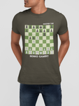 Benko Gambit chess t-shirt, chess clothing, chess gifts, funny t-shirts, funny chess t-shirts