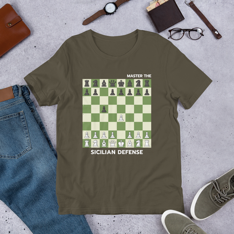 Sicilian Defense Chess T-shirt – Zero Blunders