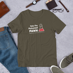 Army Green Poisoned Pawn Chess t-shirt, chess clothing, chess gifts, funny t-shirts, funny chess t-shirts