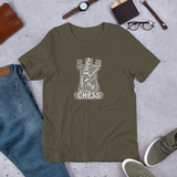 Amry Green Rook Word Cloud Chess t-shirt, chess clothing, chess gifts, funny chess t-shirts