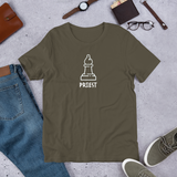 Army Green Presonalized Bishop Chess t-shirt, chess clothing, chess gifts, funny chess t-shirts