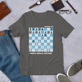 Ash Nimzo-Indian Defense Chess Opening t-shirt, chess clothing, chess gifts, funny t-shirts, funny chess t-shirts