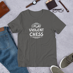 Ash I Play Chess t-shirt, chess clothing, chess gifts, funny t-shirts, funny chess t-shirts
