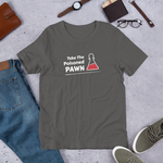Ash Poisoned Pawn Chess t-shirt, chess clothing, chess gifts, funny t-shirts, funny chess t-shirts