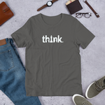 Ash Grey Think Chess t-shirt, chess gifts, funny chess t-shirts