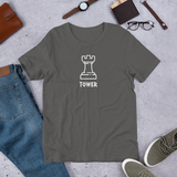 Ash Rook Tower Chess t-shirt, Chess T-shirt, chess gifts, funny chess t-shirts