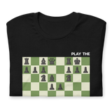 Black Hippopotamus Attack Chess t-shirt, chess clothing, chess gifts, funny t-shirts, funny chess t-shirts