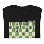Black  Fried Liver Attack chess t-shirt, chess clothing, chess gifts, funny t-shirts, funny chess t-shirts