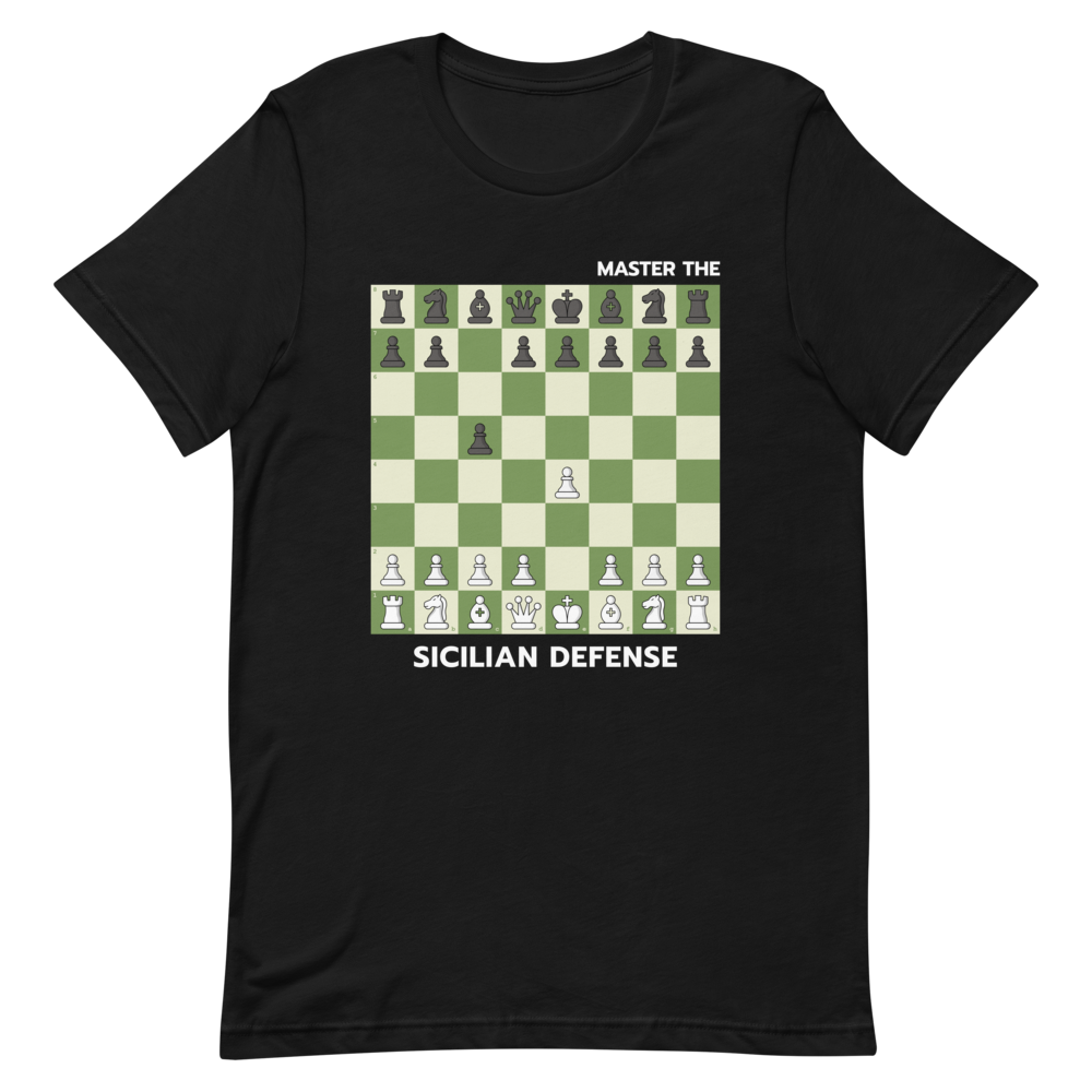 Sicilian Defense Chess T-shirt – Zero Blunders