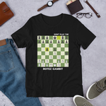 Black Botez Gambit chess opening t-shirt, chess clothing, chess gifts, funny t-shirts, funny chess t-shirts