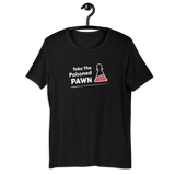 Black Poisoned Pawn Chess t-shirt, chess clothing, chess gifts, funny t-shirts, funny chess t-shirts