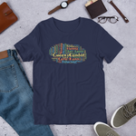 Navy Blue Gambit Cloud chess t-shirt, chess clothing, chess gifts, funny t-shirts, funny chess t-shirts