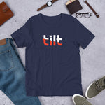 Navy Blue Tilt Chess t-shirt, chess gifts, funny chess t-shirts