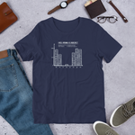 Navy Blue Disrespect opening chess t-shirt, chess clothing, chess gifts, funny t-shirts, funny chess t-shirts